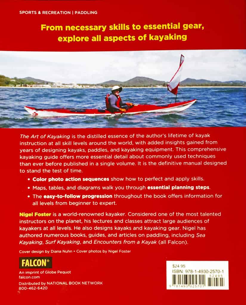 Back cover of the Art of Kayaking